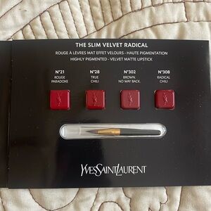 Yves Saint Laurent lip trials